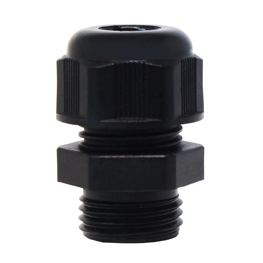 P0906B - PG9 Thread Nylon Cable Gland, Black, Range: 1/16" to 1/4", UL Listed, IP68, IP69K - 1 Piece