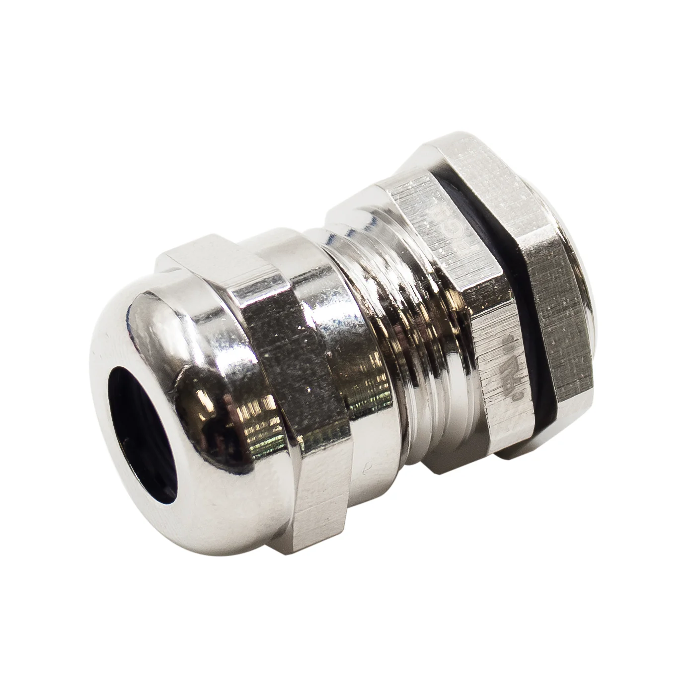 P0908BR - Thread Plated Brass Cable Gland, Range: 3/16" to 5/16", UL Listed, IP68, IP69K - 1 Piece - Image 2