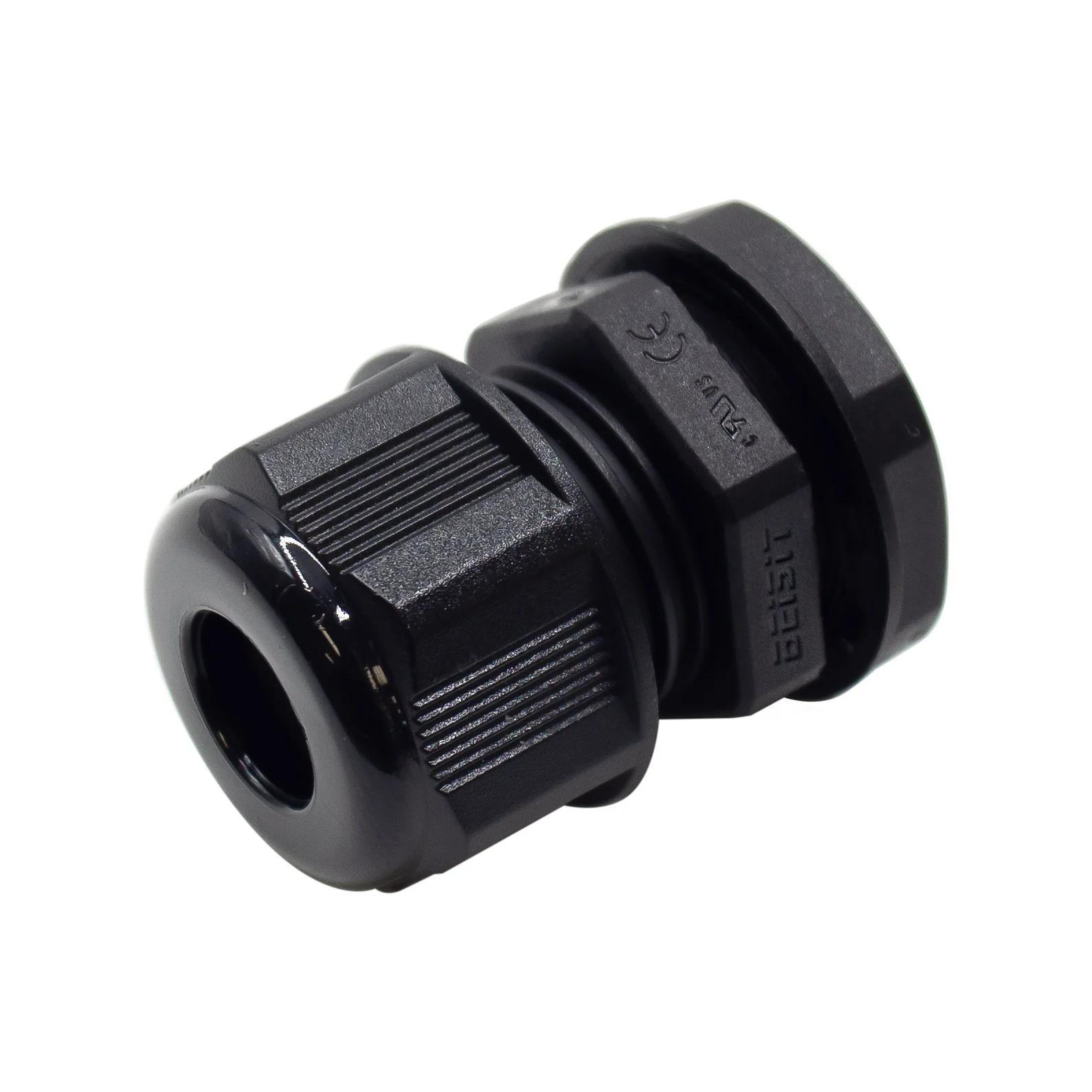 P1107B - PG11 Thread Nylon Cable Gland, Black, Range: 1/8" to 1/4", UL Listed, IP68, IP69K - 1 Piece - Image 2