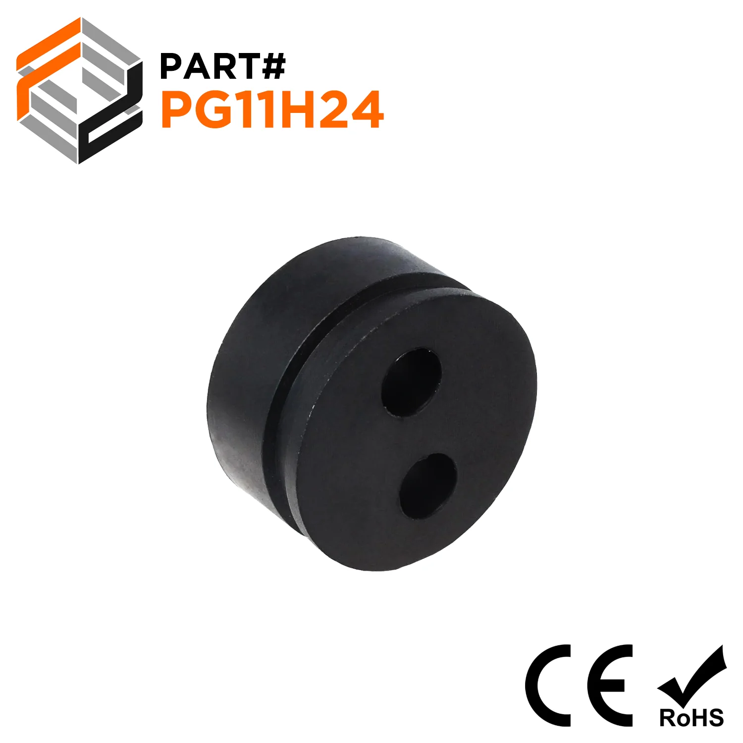 PG11H24 - PG11 Multi-Hole Seal - 2 Hole