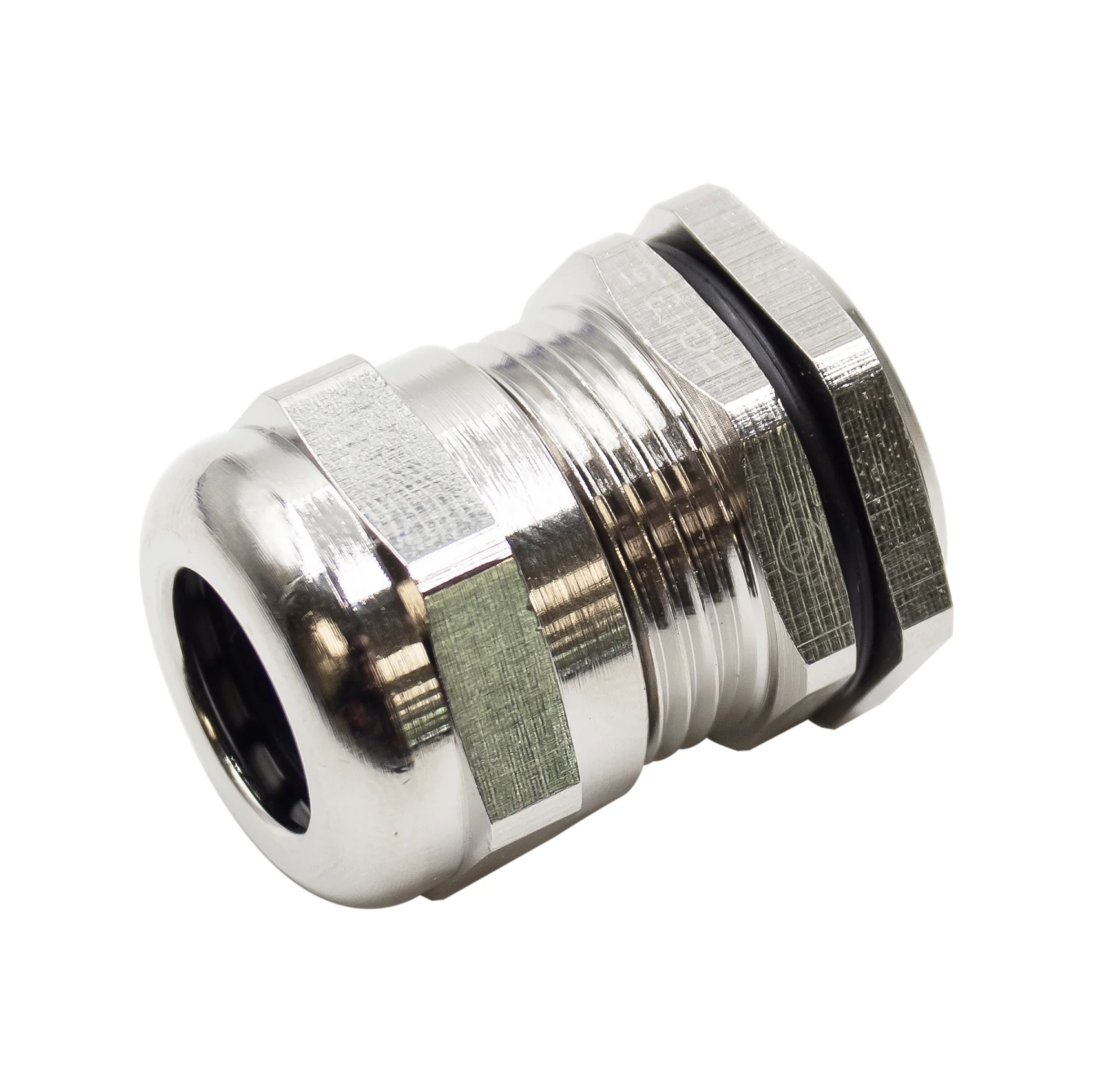 P1312BR - PG13.5 Thread Plated Brass Cable Gland, Range: 1/4" to 1/2", UL Listed, IP68, IP69K - 1 Piece - Image 2