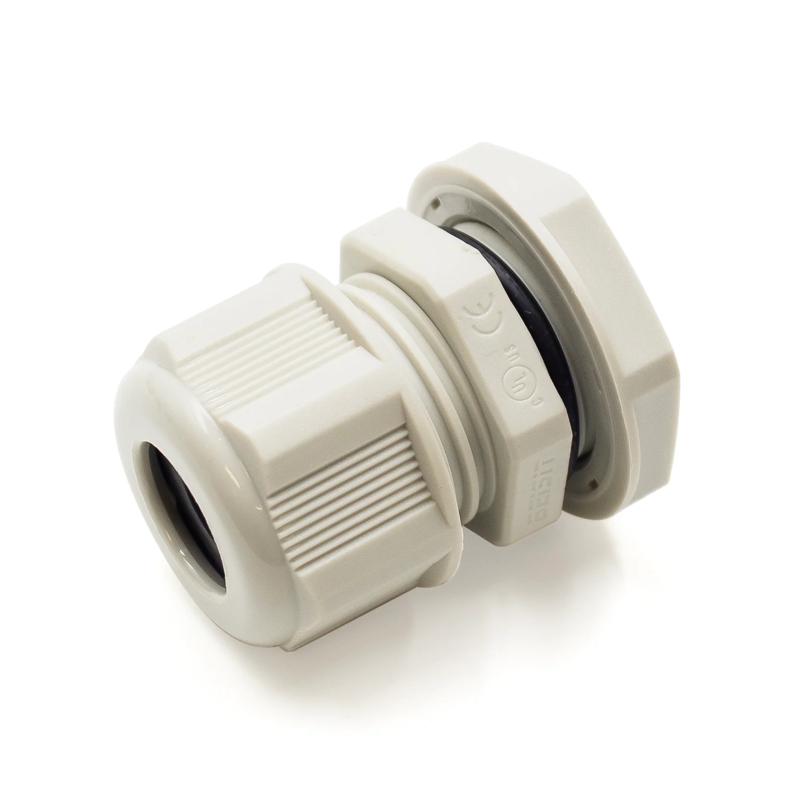 P13509BG - PG13.5 Thread Nylon Cable Gland, Beige, Range: 3/16" to 3/8", UL Listed, IP68, IP69K - 1 Piece - Image 2