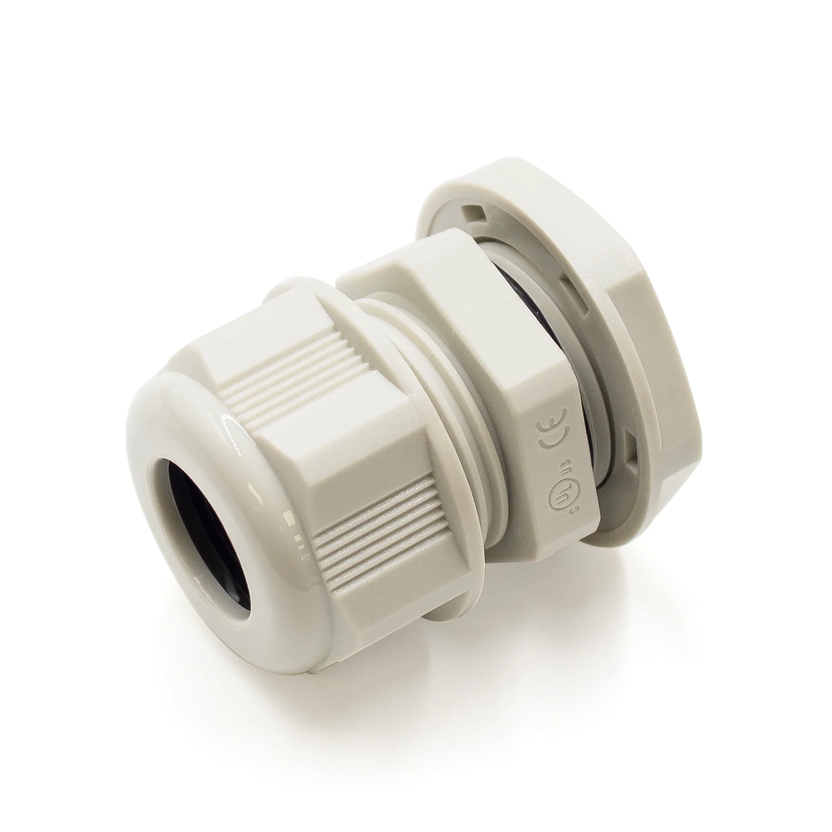 P1612BG - PG16 Thread Nylon Cable Gland, Beige, Range: 1/4" to 1/2", UL Listed, IP68, IP69K - 1 Piece - Image 2
