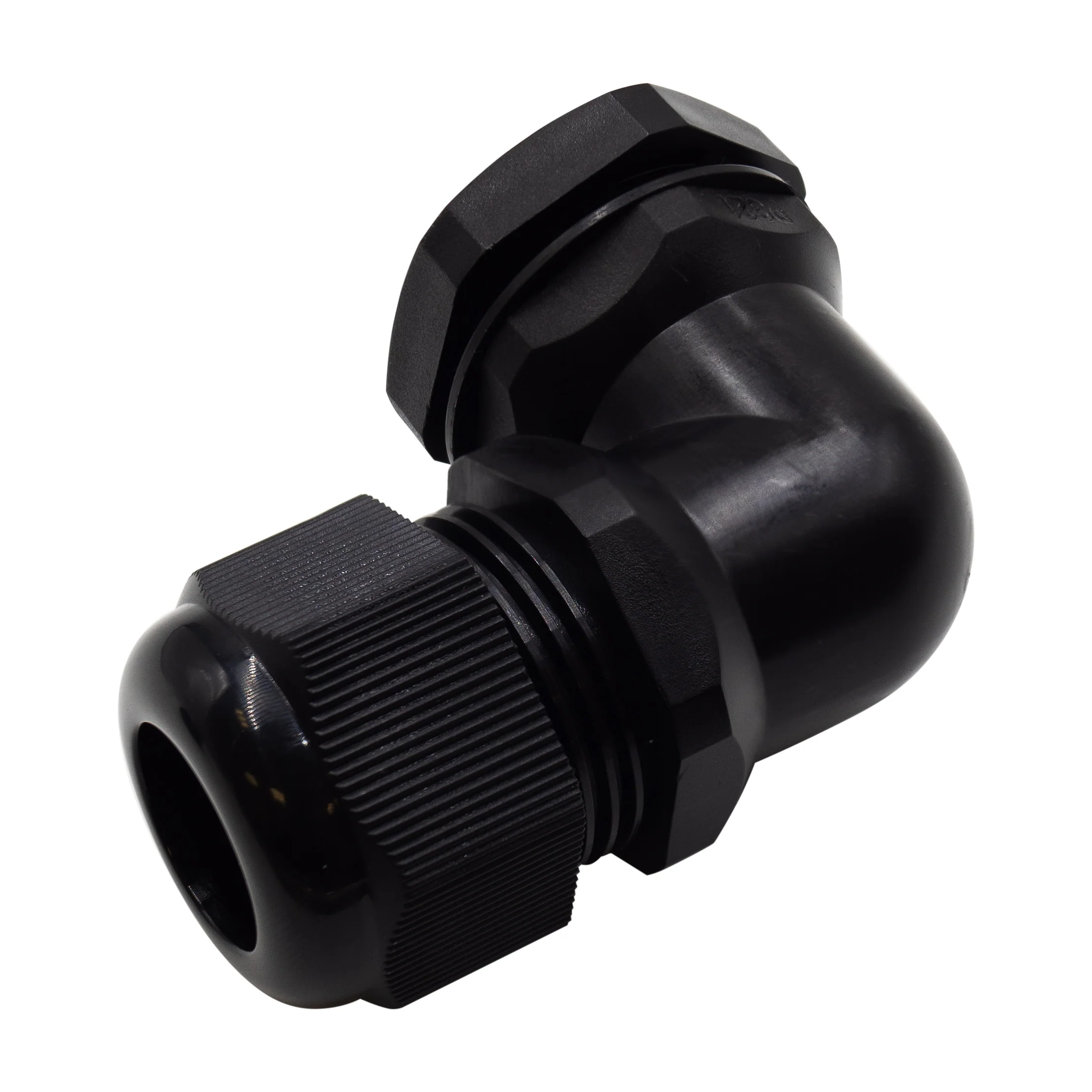 PG21 Right Angle Cable Gland, Black, IP68, 9-16mm Range, UL Recognized - PG2116RA - Image 3
