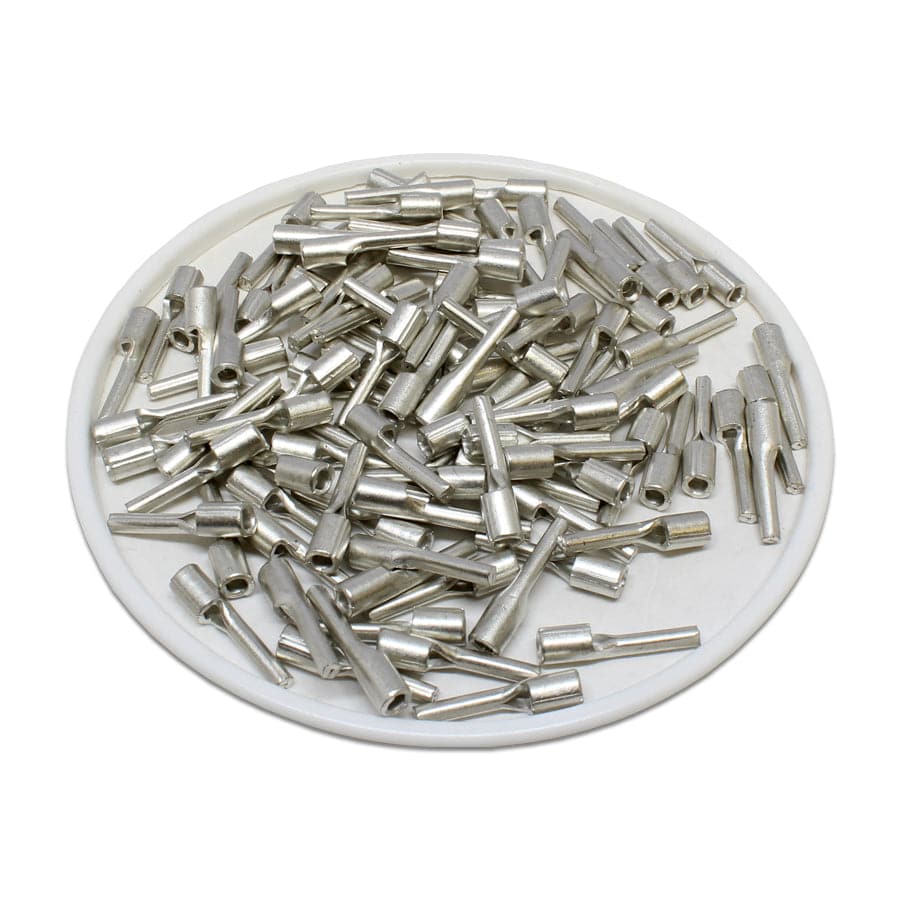 PTNB1-10 - 22 to 16 AWG Non Insulated Pin Terminals, 3/8" Pin, UL Approved, 100 Pieces