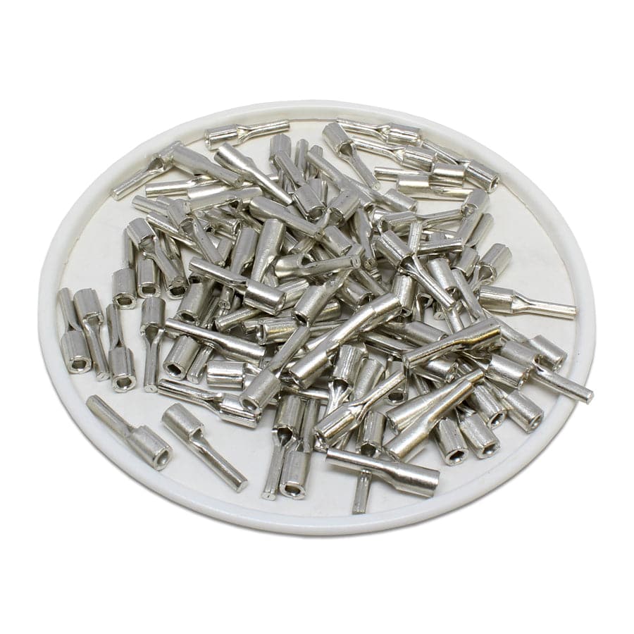 22-16 AWG Non Insulated Pin Terminals, 3/8" Pin, UL Approved, 100 Pieces -PTNB1-9