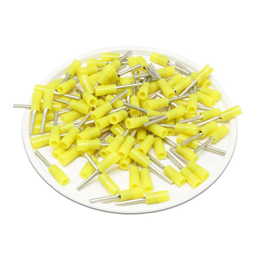 PTNYB05-9 - Nylon Insulated Pin Terminals - 26-22 AWG Single Crimp