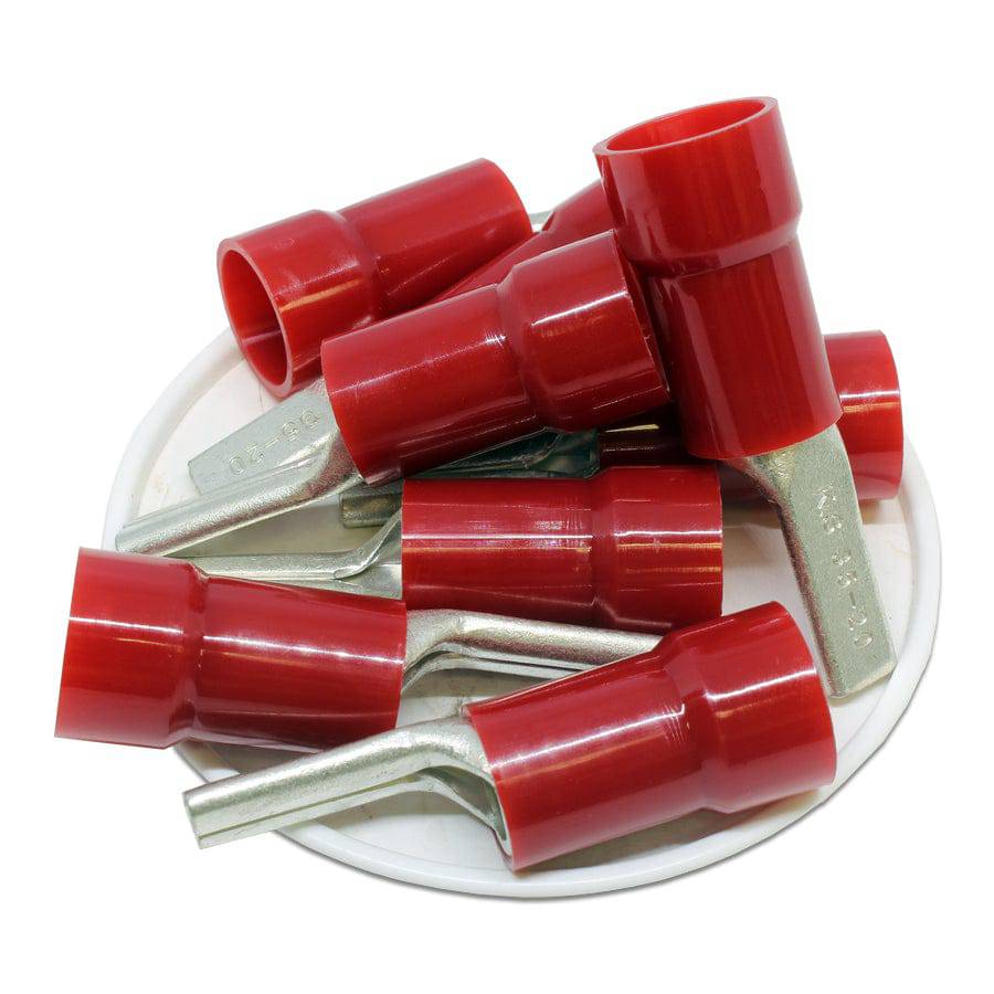 PTNYB35-20 - Nylon Insulated Pin Terminals - 2 AWG - Red