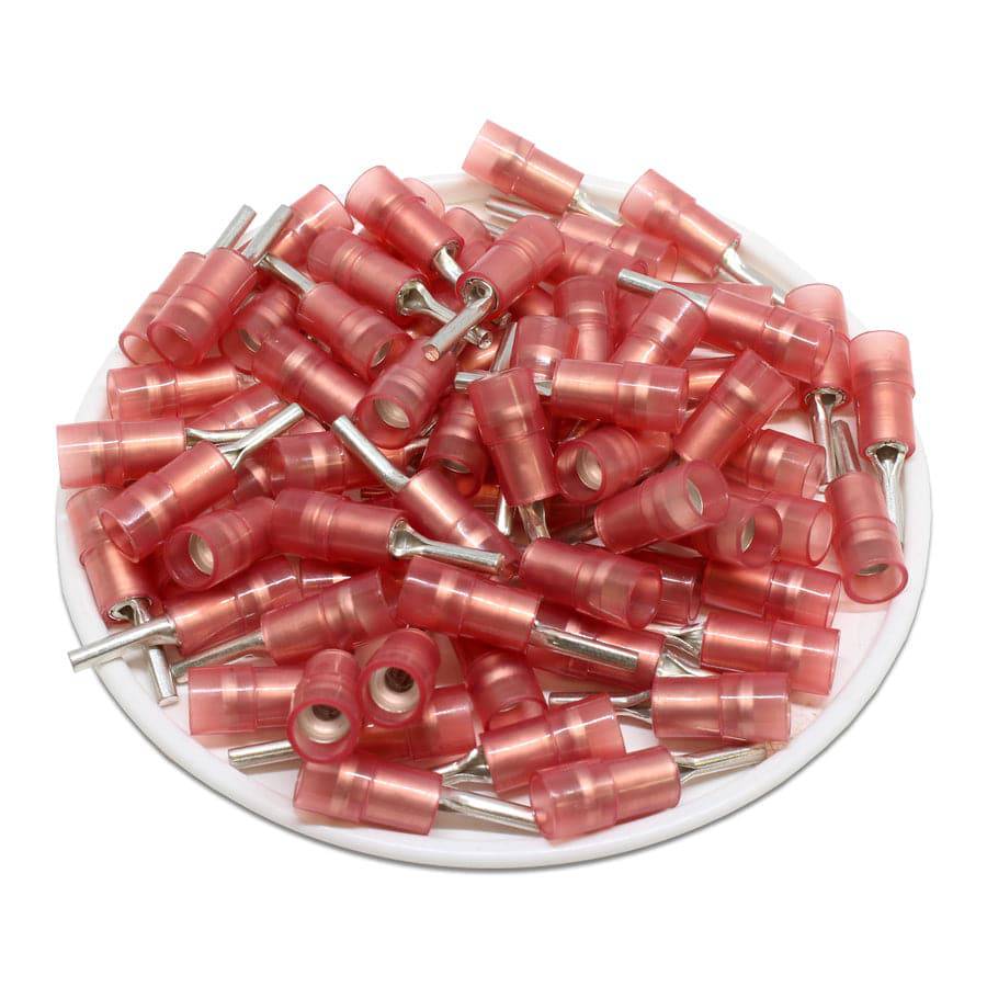 PTNYD1-9 - Nylon Insulated Pin Terminals - 22-16 AWG - Double Crimp