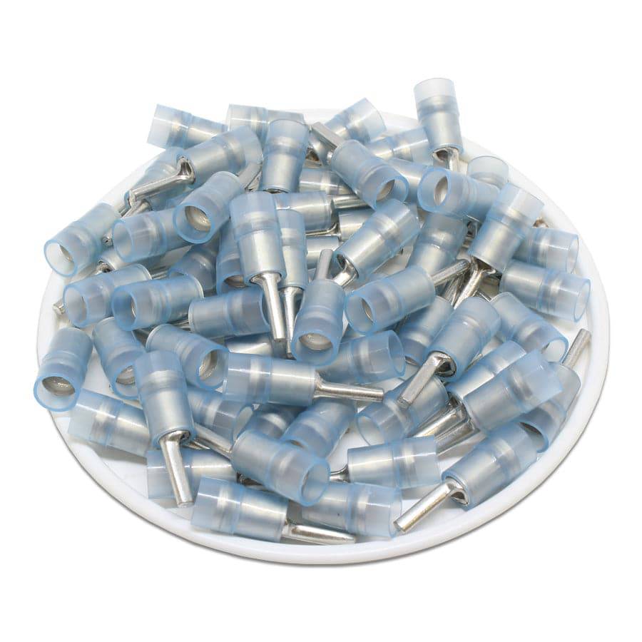 PTNYD2-9 - Nylon Insulated Pin Terminals - 16-14 AWG - Double Crimp