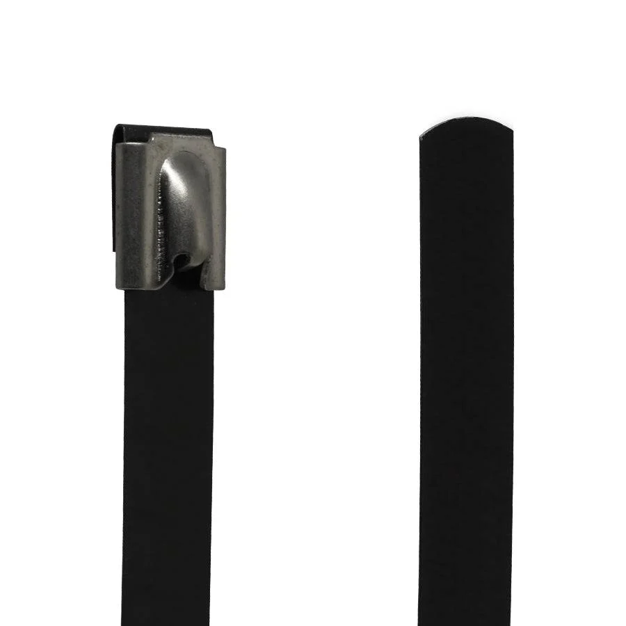 PVC304-12150 - 6" Standard PVC Coated Stainless Steel Cable Ties, 200lb Tensile Strength, 304 Grade, 50-Pack