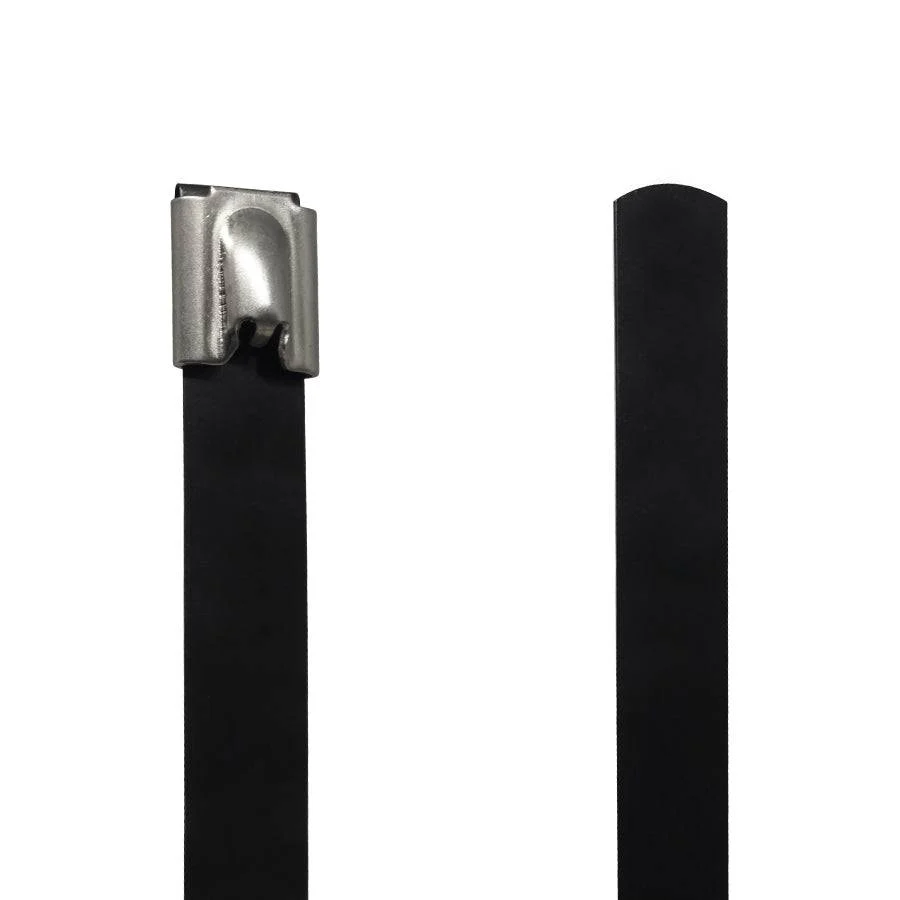 PVC304-12400 - 16" Standard PVC Coated Stainless Steel Cable Ties, 200lb Tensile Strength, 304 Grade, 25-Pack