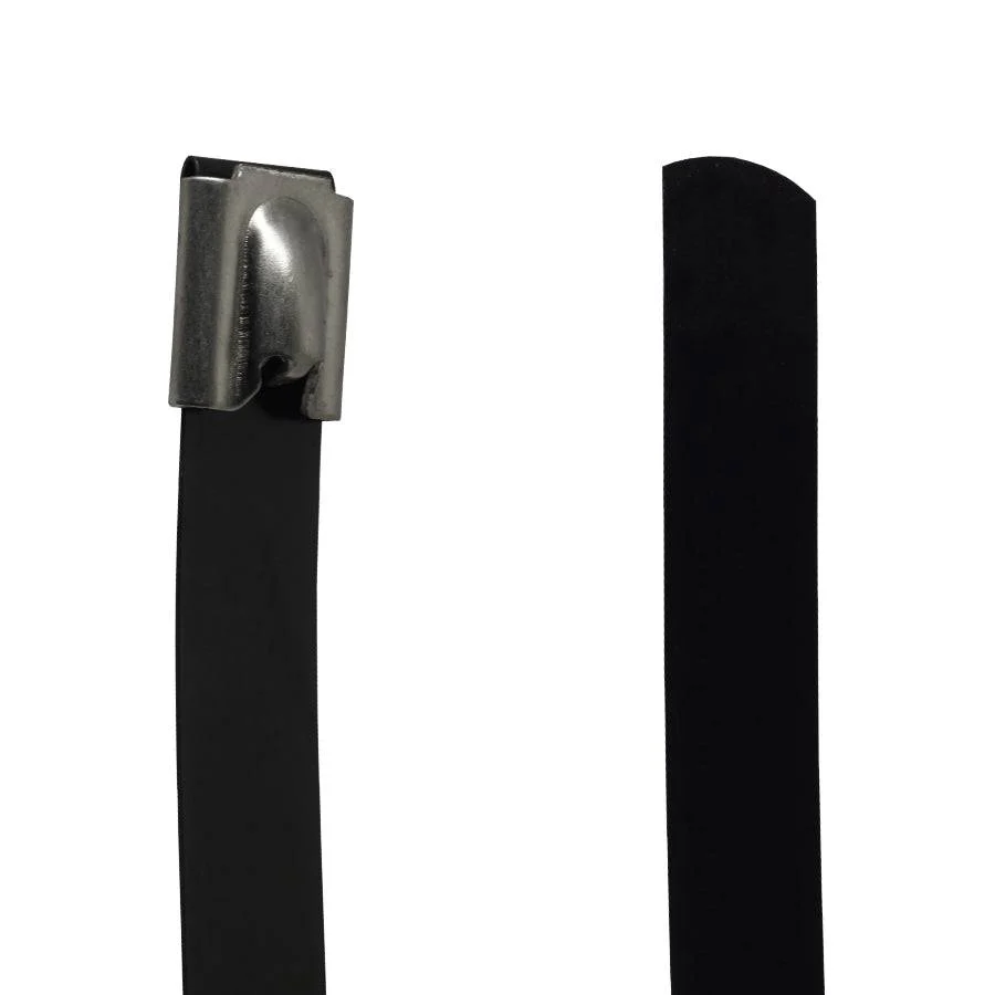 PVC304-12450 - 18" Standard PVC Coated Stainless Steel Cable Ties, 200lb Tensile Strength, 304 Grade, 25-Pack