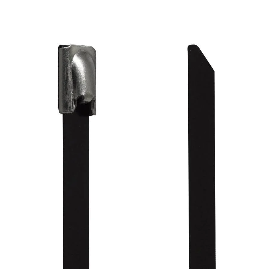 PVC304-46100 - 4" Standard PVC Coated Stainless Steel Cable Ties, 200lb Tensile Strength, 304 Grade, 50-Pack