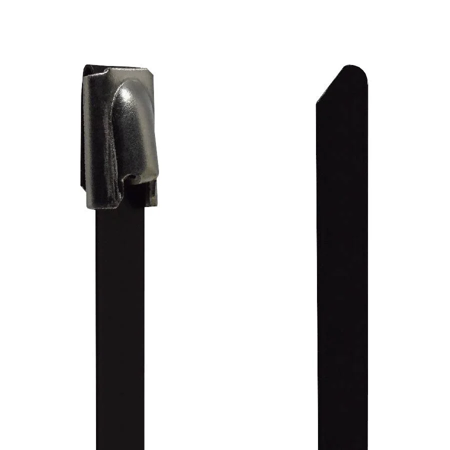 PVC304-46250 - 10" Standard PVC Coated Stainless Steel Cable Ties, 200lb Tensile Strength, 304 Grade, 50-Pack