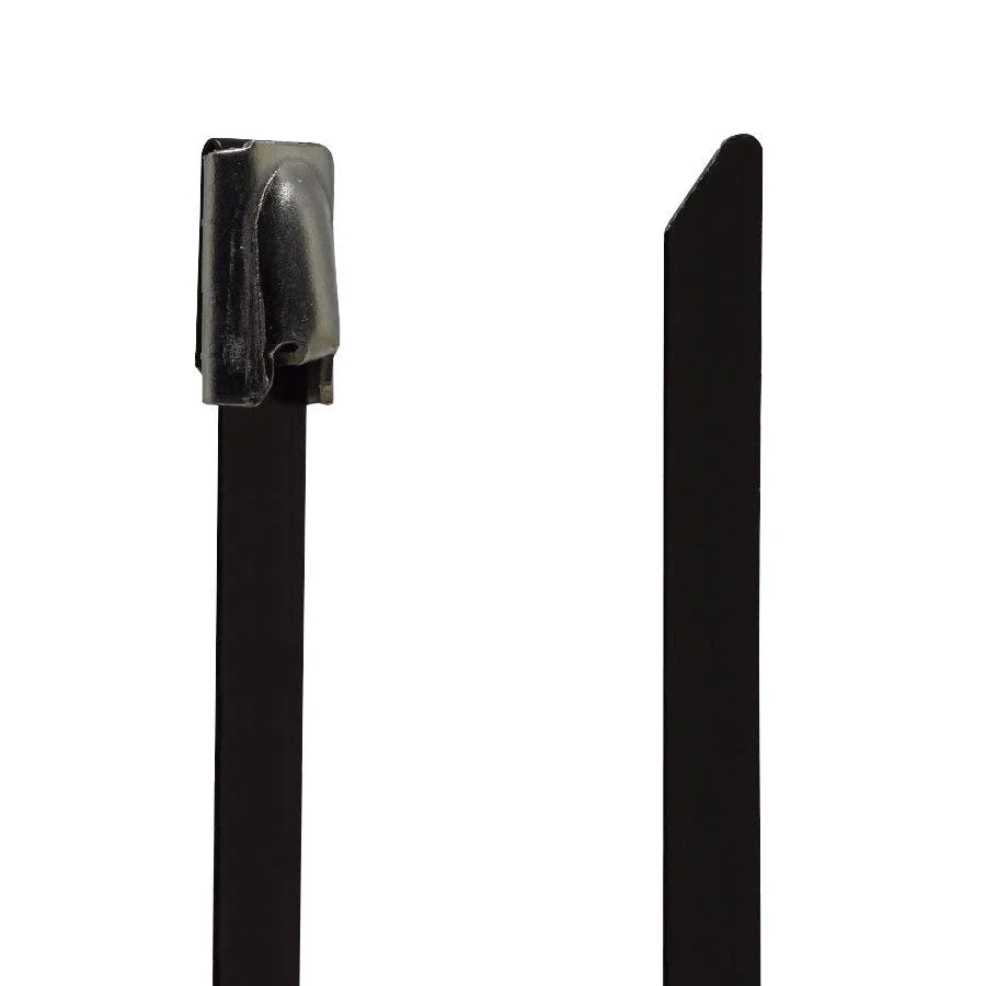 PVC304-46300 - 12" Standard PVC Coated Stainless Steel Cable Ties, 200lb Tensile Strength, 304 Grade, 50-Pack