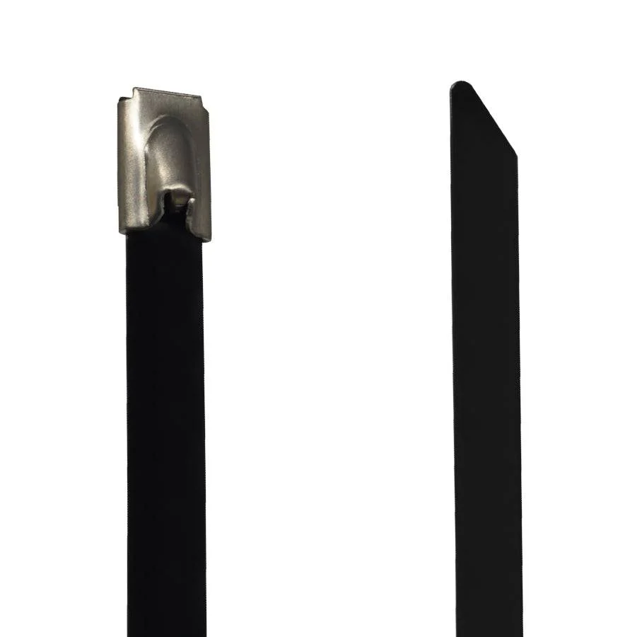 PVC304-79200 - 8" Standard PVC Coated Stainless Steel Cable Ties, 200lb Tensile Strength, 304 Grade, 50-Pack