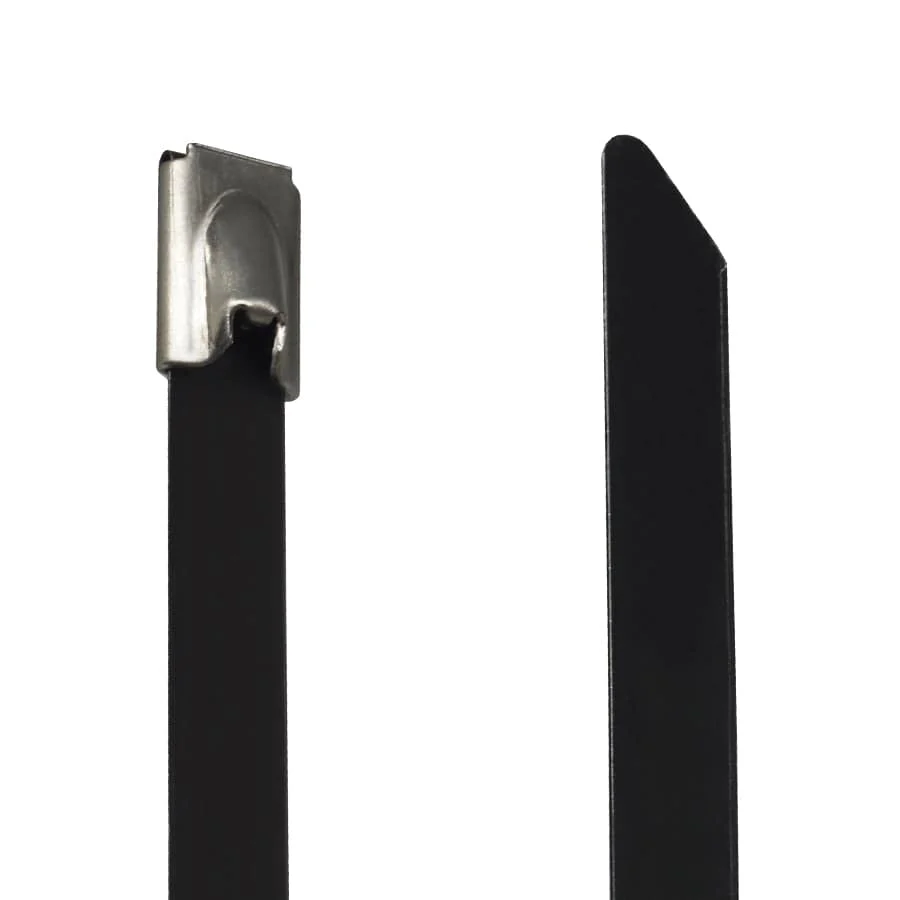 PVC304-79250 - 10" Standard PVC Coated Stainless Steel Cable Ties, 200lb Tensile Strength, 304 Grade, 50-Pack