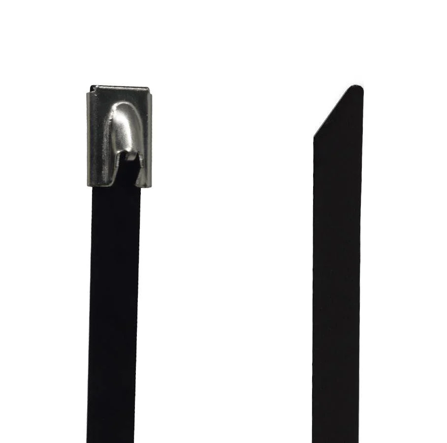PVC304-79350 - 14" Standard PVC Coated Stainless Steel Cable Ties, 200lb Tensile Strength, 304 Grade, 50-Pack