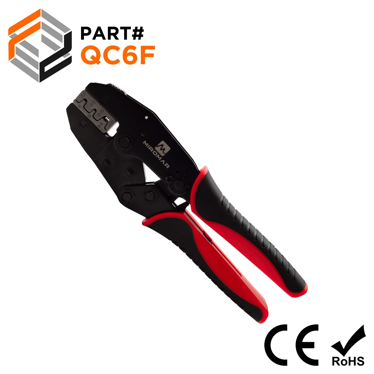 Quick-Change Tool & Die Set for Open Barrel Terminals (22, 14, 8-6 AWG) - QC6F
