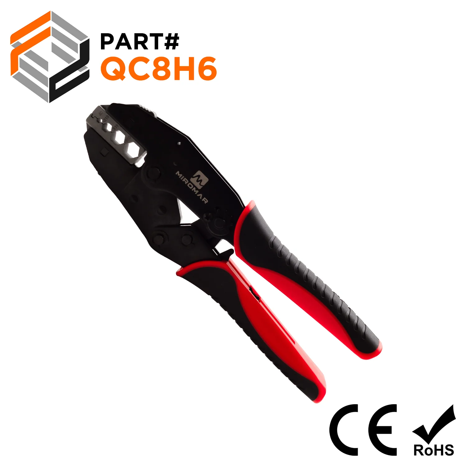 Quick-Change Tool & Die Set for RG Type Coaxial Cable (.100/.213/.319/.360 RG58/59/6) - QC8H6