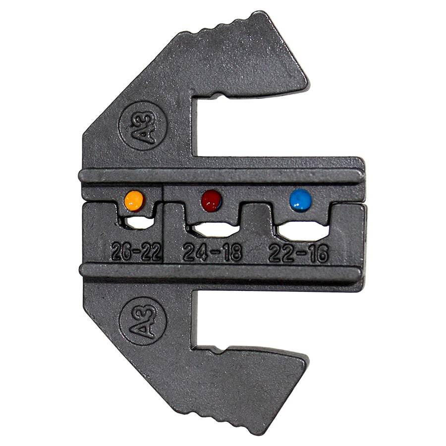 QCD3C1 Quick Change Crimping Die Set, Insulated Terminals, Range: 26 to 14 AWG - 1 Piece
