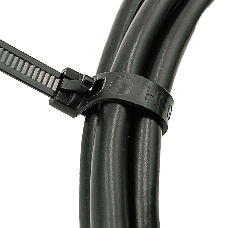 RCT200B - 8" Reusable Cable Ties, 50-lb Tensile, Trigger Release, Black, UV Resistant, UL Recognized, 100-Pack - Image 3