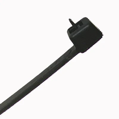 RCTS200B - 8" Reusable Standard Cable Ties, 50-lb Tensile Strength, Black, UV Resistant, UL Recognized 100-Pack