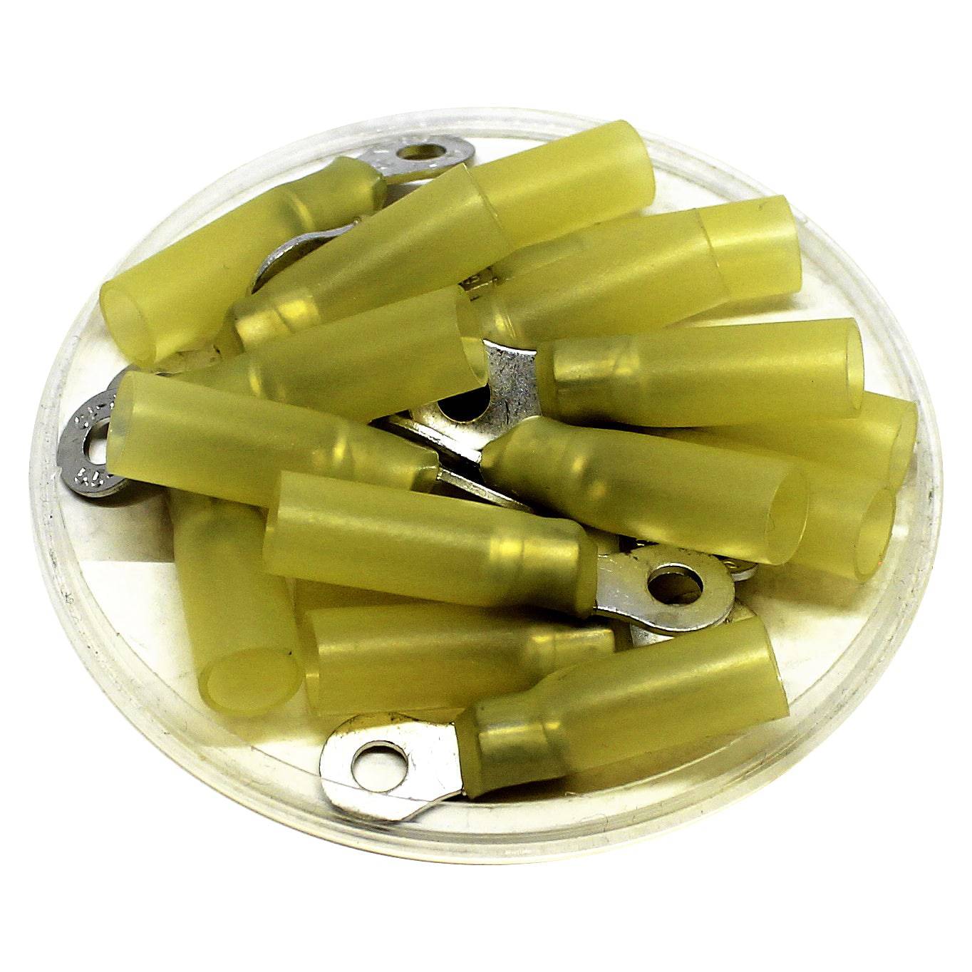 RHTL5-4 - 12 to 10 AWG Heat Shrink Ring Terminals, #8 Stud, Polyethylene, 10 Pieces - Image 2