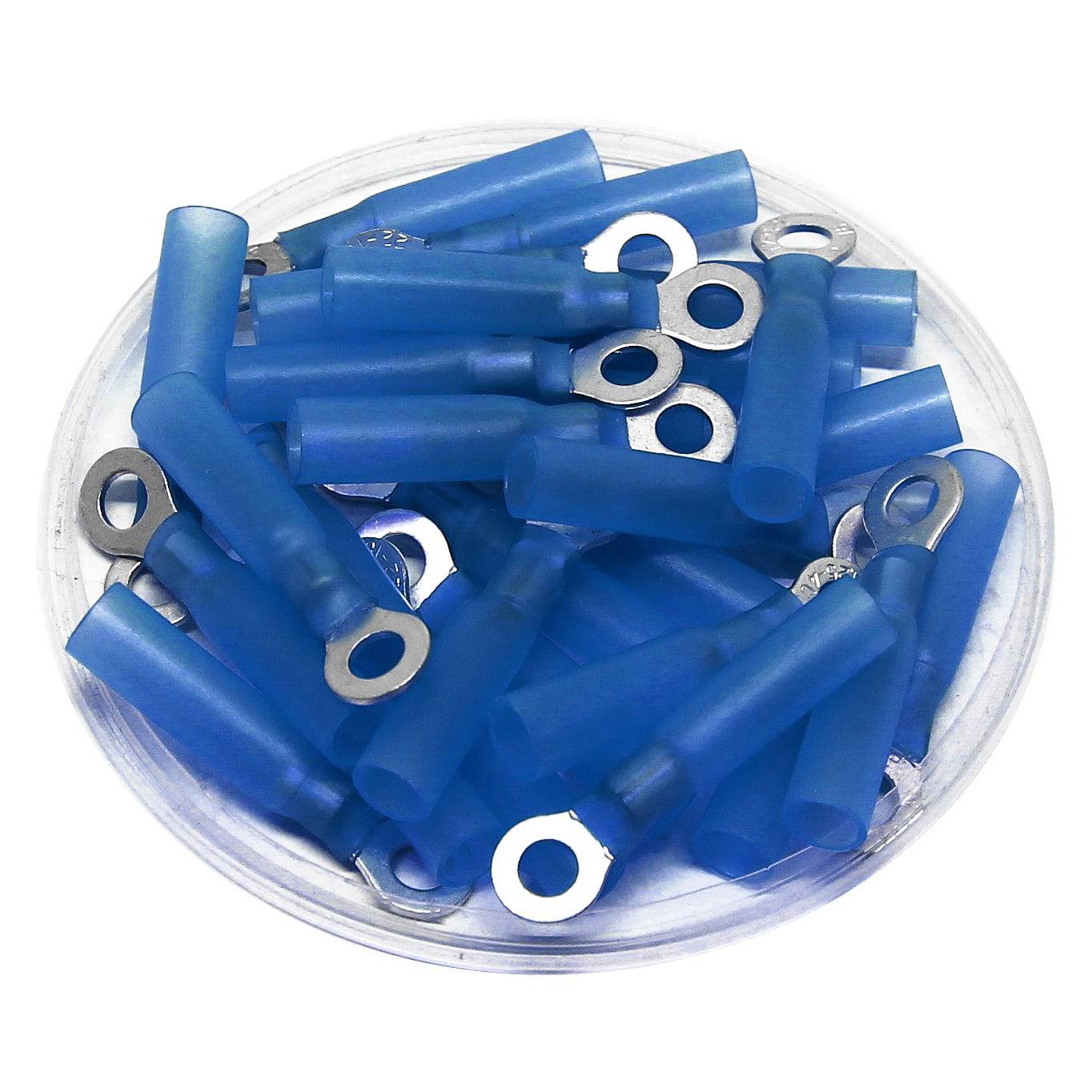 16 to 14 AWG Heat Shrink Ring Terminals, #6 Stud, Polyethylene, 25 Pieces - RHTM2-3.7 - Image 2