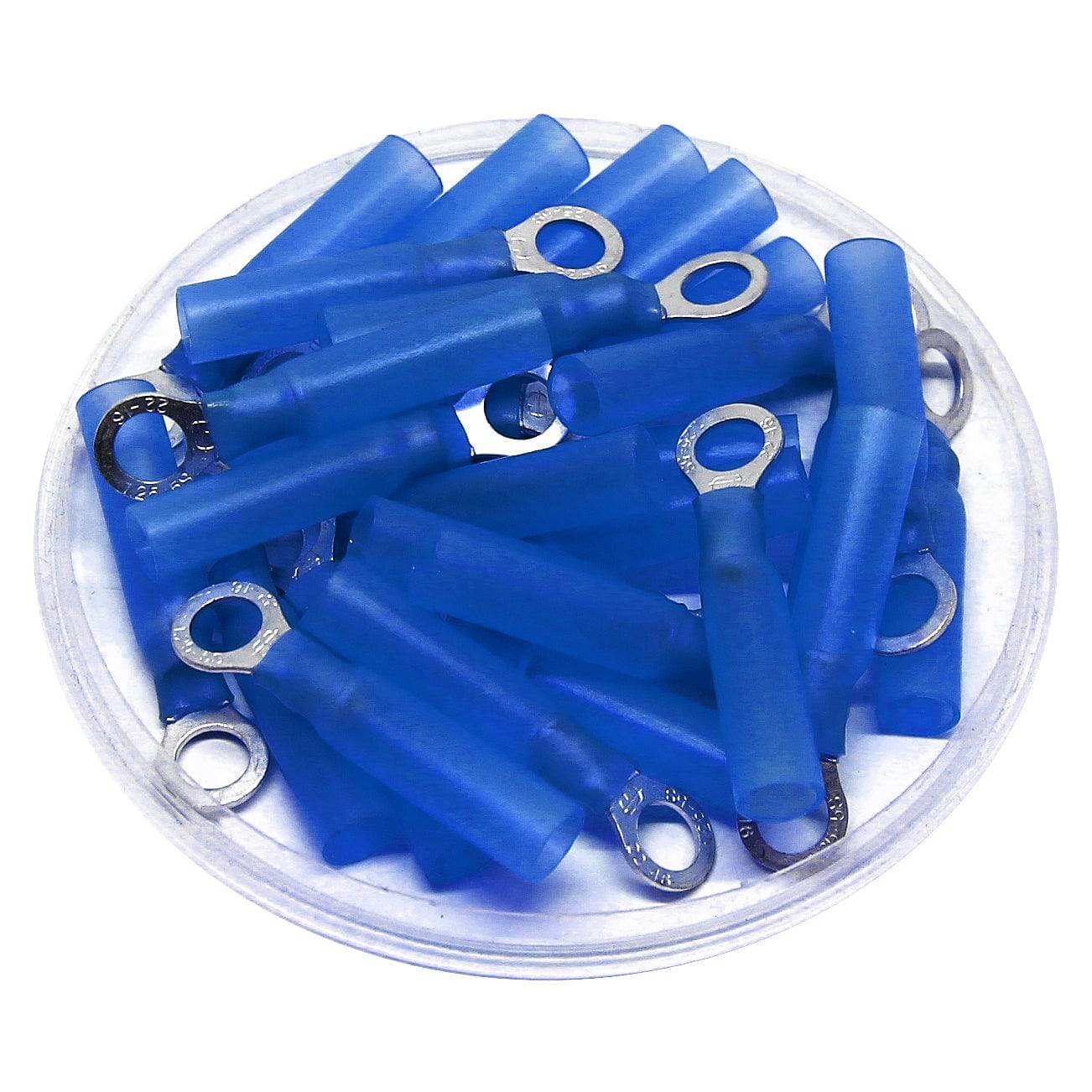 16 to 14 AWG Heat Shrink Ring Terminals, #10 Stud, Polyethylene, 25 Pieces - RHTS2-5 - Image 2
