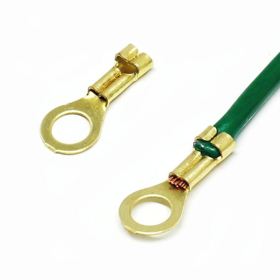 RM040-01B9L - Open Barrel Ring Terminal - 22-16 AWG - #8 Stud - Image 2