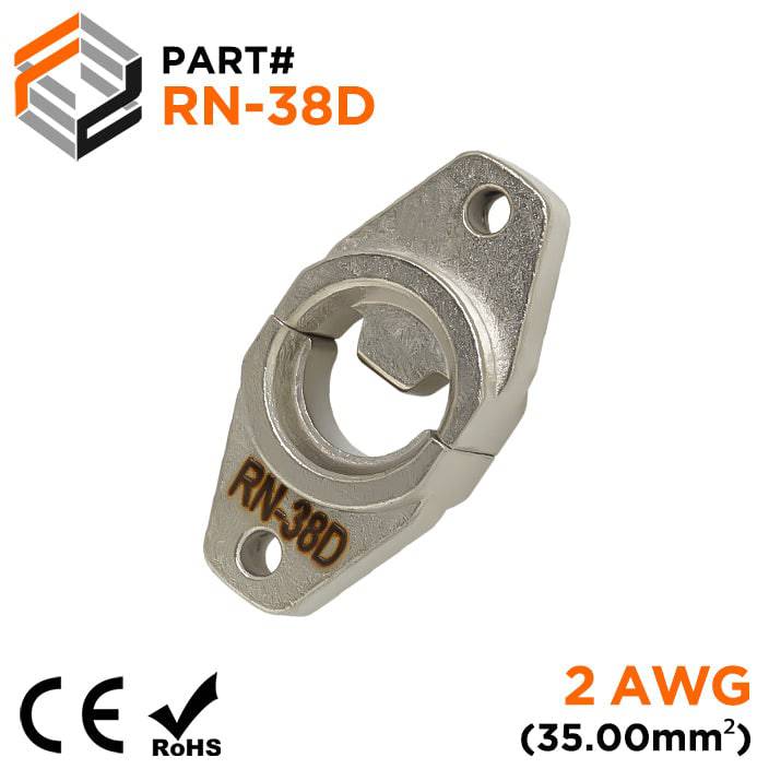 RN-38D - Crimping Die for Compression Cable Lugs - 2 AWG - Single Indent, 1 Piece