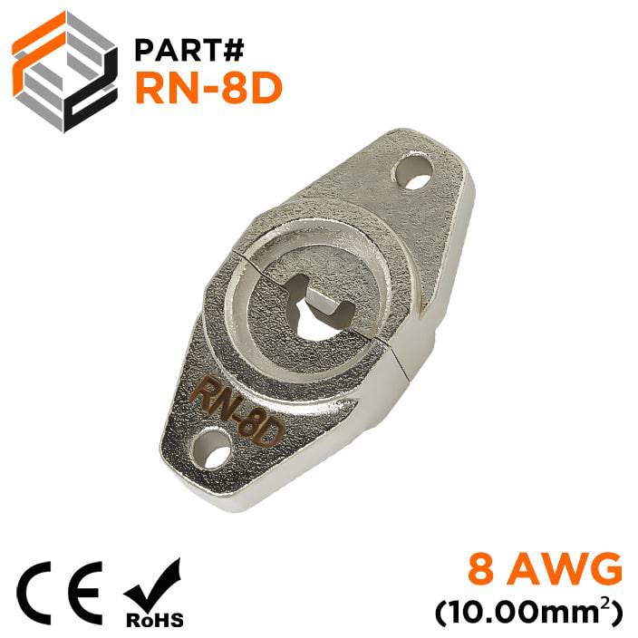 RN-8D - Crimping Die for Compression Cable Lugs - 8 AWG - Single Indent, 1 Piece