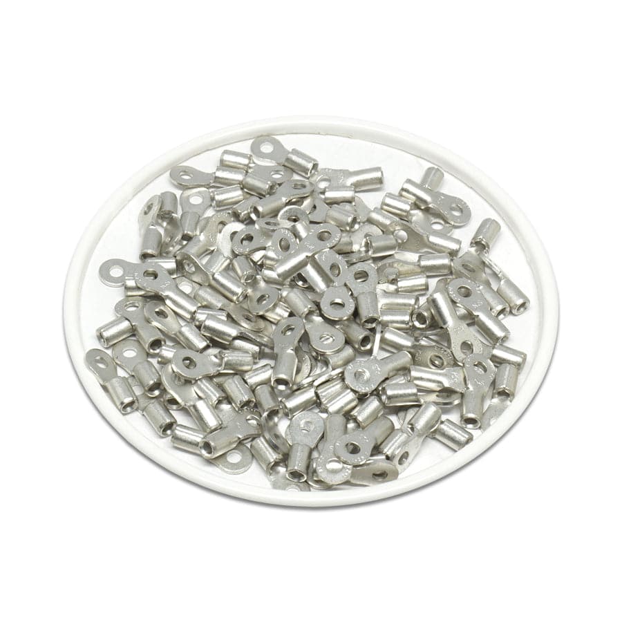 22-16 AWG Non Insulated Ring Terminals, #2 Stud, UL Approved, 100 Pieces - RNB1-2 - Image 2