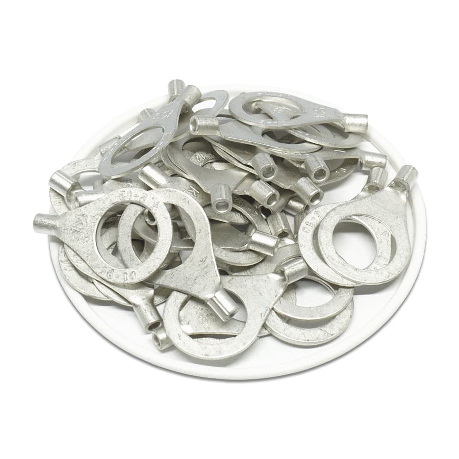 16-14 AWG Non Insulated Ring Terminals, 1/2" Stud, UL Approved, 50 Pieces - RNB2-12 - Image 2