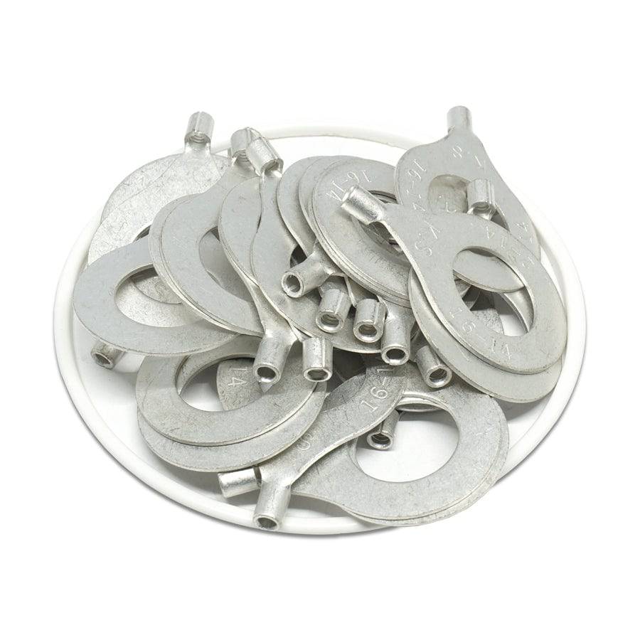 16-14 AWG Non Insulated Ring Terminals, 9/16" Stud, UL Approved, 50 Pieces - RNB2-14 - Image 2