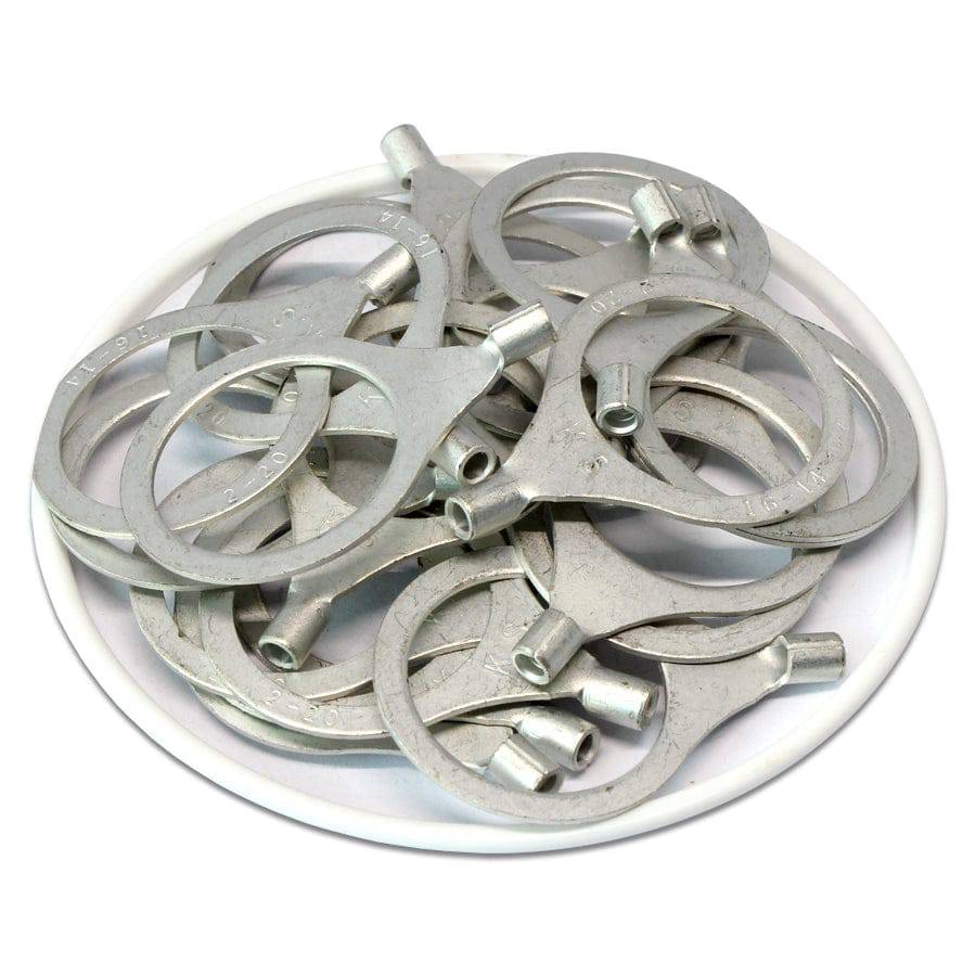 16-14 AWG Non Insulated Ring Terminals, 3/4" Stud, UL Approved, 50 Pieces - RNB2-20 - Image 2
