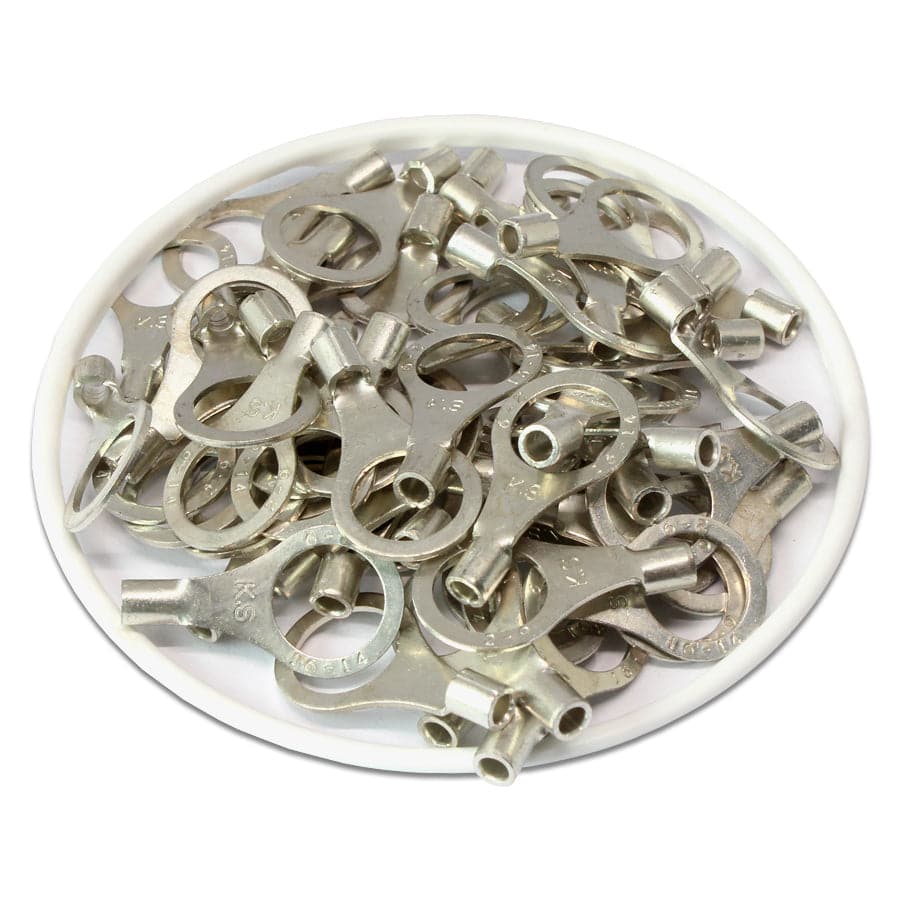 16-14 AWG Non Insulated Ring Terminals, 5/16" Stud, UL Approved, 100 Pieces - RNB2-9 - Image 2