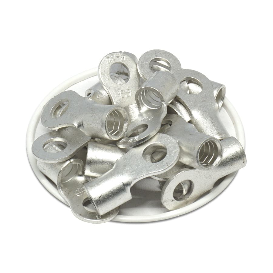 RNB22-8 - 4 AWG Non Insulated Ring Terminals, 5/16" Stud, UL Approved, 25 Pieces - Image 2