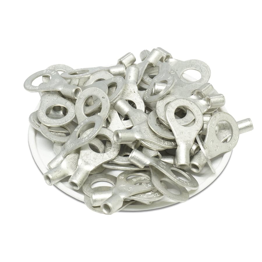 14-12 AWG Non Insulated Ring Terminals, 5/16" Stud, UL Approved, 100 Pieces - RNB3-8 - Image 2