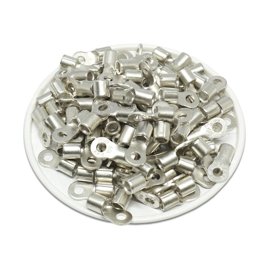 12-10 AWG Non Insulated Ring Terminals, #4 Stud, UL Approved, 100 Pieces - RNB5-32 - Image 2