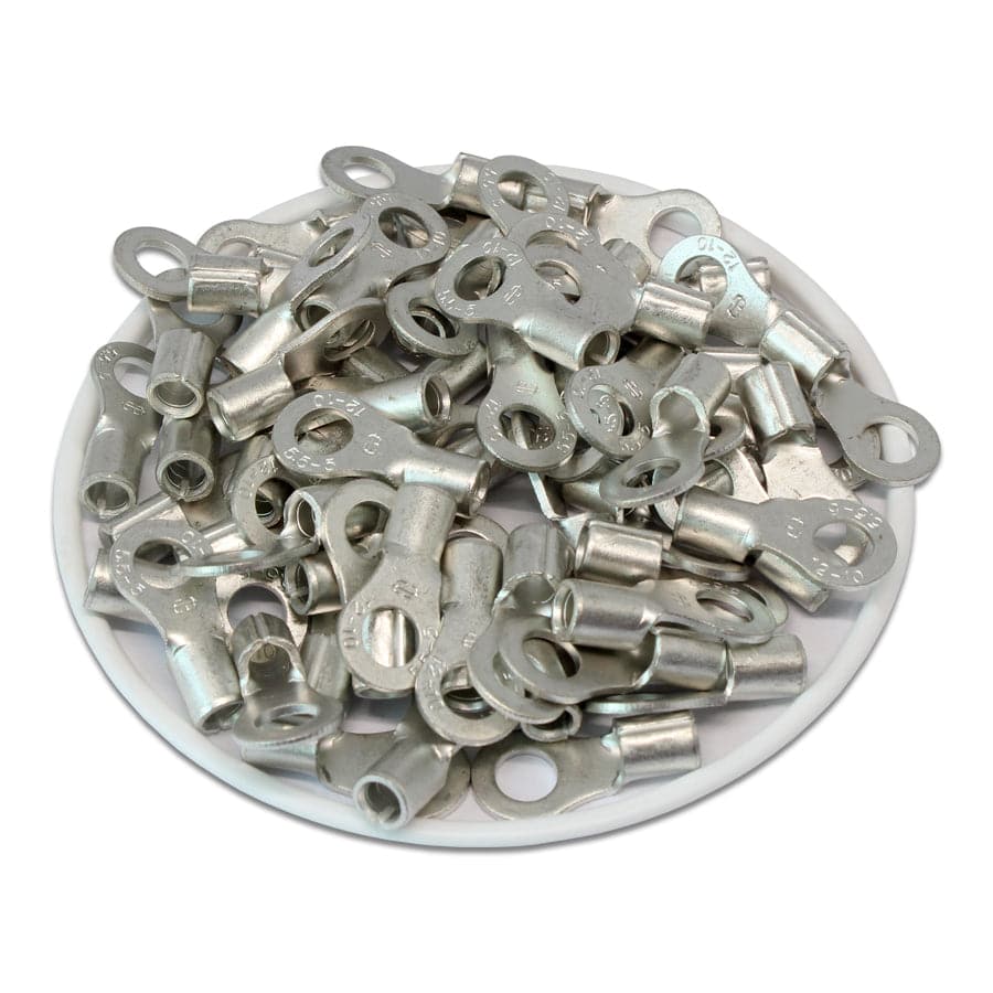 RNB5-37 - 12 to 10 AWG Non Insulated Ring Terminals, #6 Stud, UL Approved, 100 Pieces - Image 2