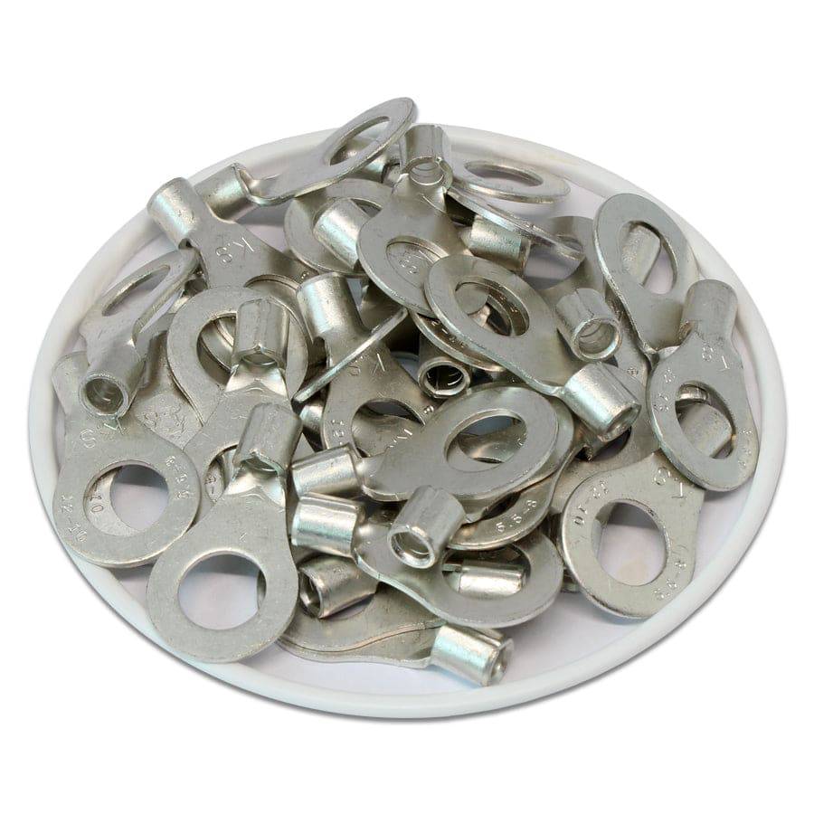 RNB5-5 - 12 to 10 AWG Non Insulated Ring Terminals, #10 Stud, UL Approved, 100 Pieces - Image 2