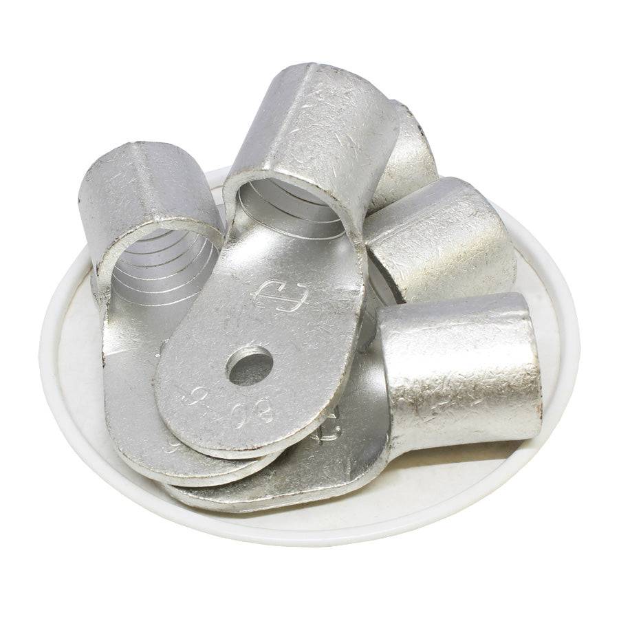 3/0 AWG Non Insulated Ring Terminals, 1/4" Stud, UL Approved, 10 Pieces - RNB80-6 - Image 2