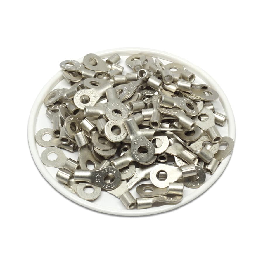 16-14 AWG Non Insulated Ring Terminals, #6 Stud, UL Approved, 100 Pieces - RNBL2-37 - Image 2