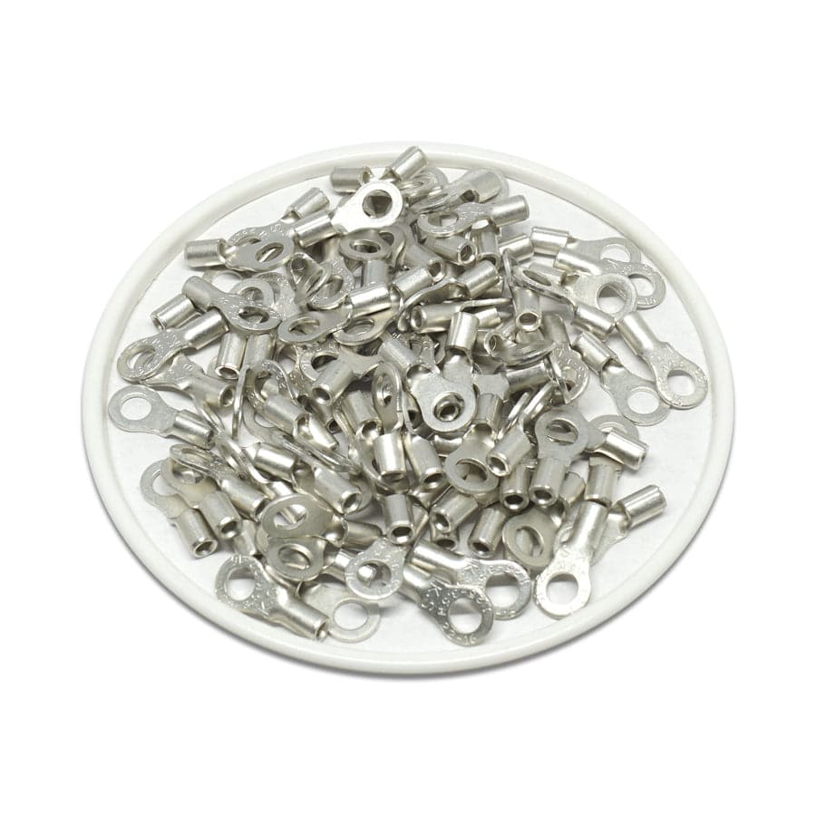 RNBM1-37 - 22 to 16 AWG Non Insulated Ring Terminals, #6 Stud, UL Approved, 100 Pieces - Image 2
