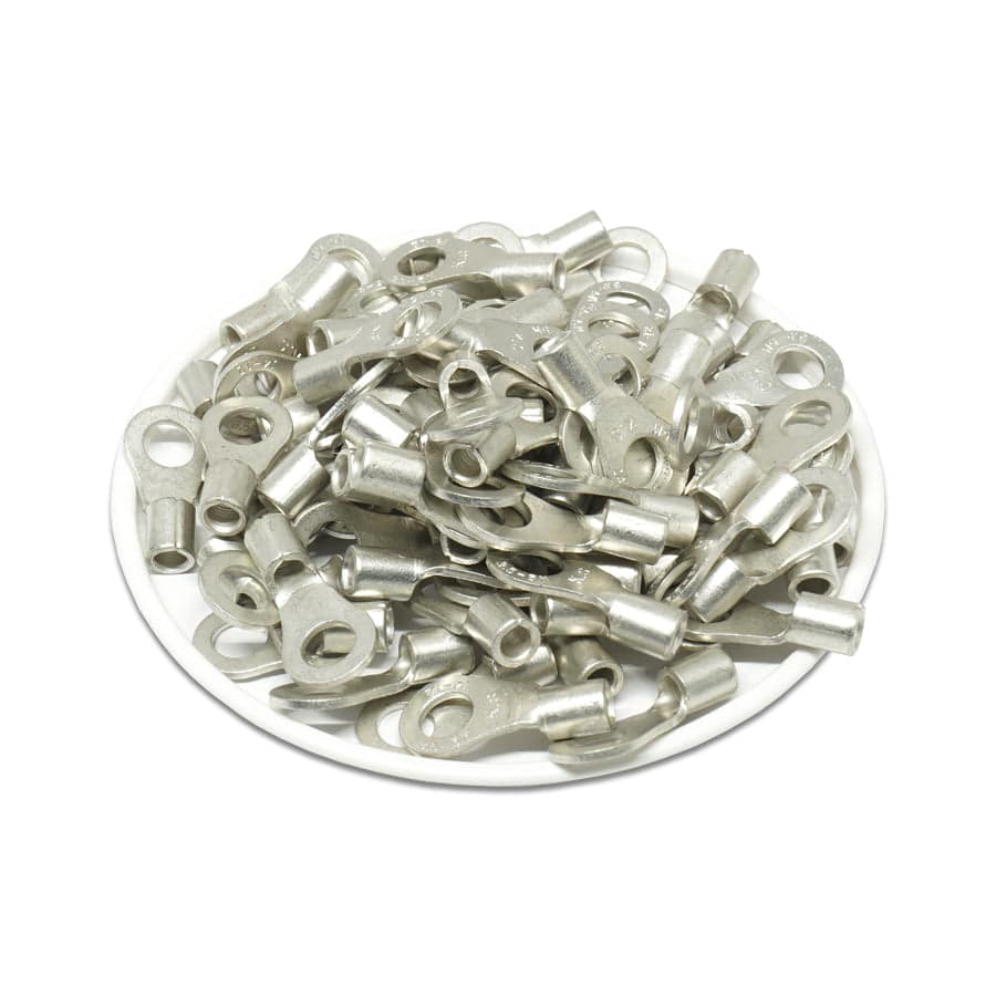 14-12 AWG Non Insulated Ring Terminals, #10 Stud, UL Approved, 100 Pieces - RNBM3-5 - Image 2
