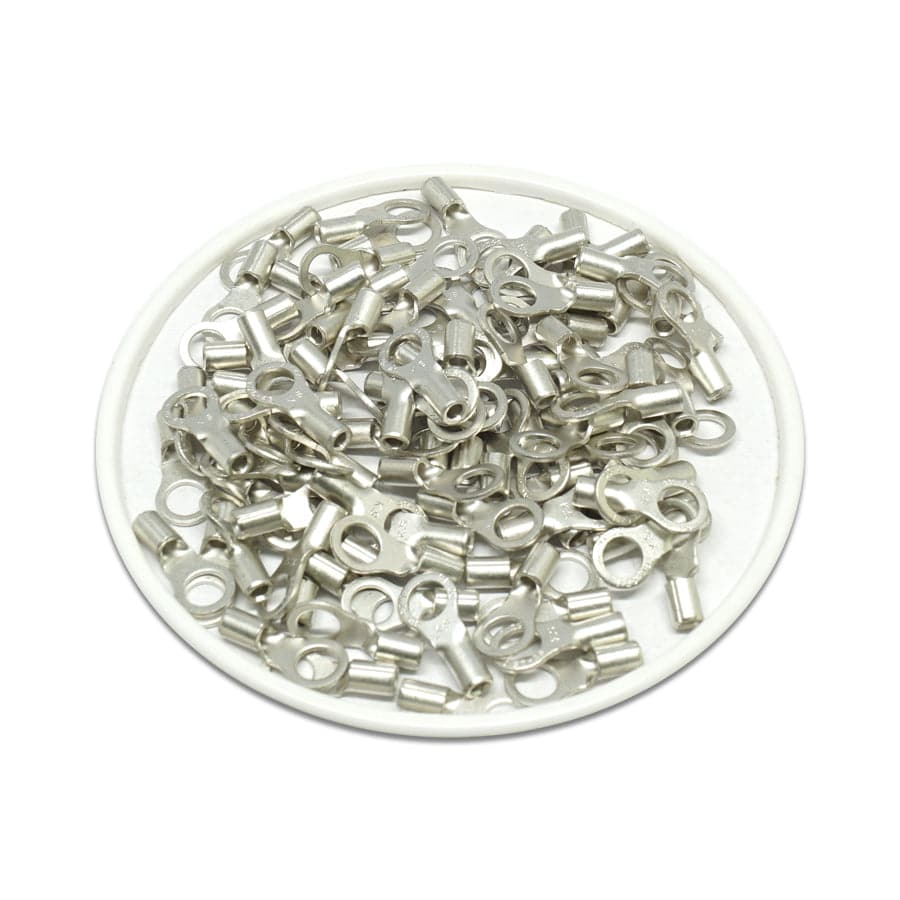RNBS1-4 - 22 to 16 AWG Non Insulated Ring Terminals, #8 Stud, UL Approved, 100 Pieces - Image 2