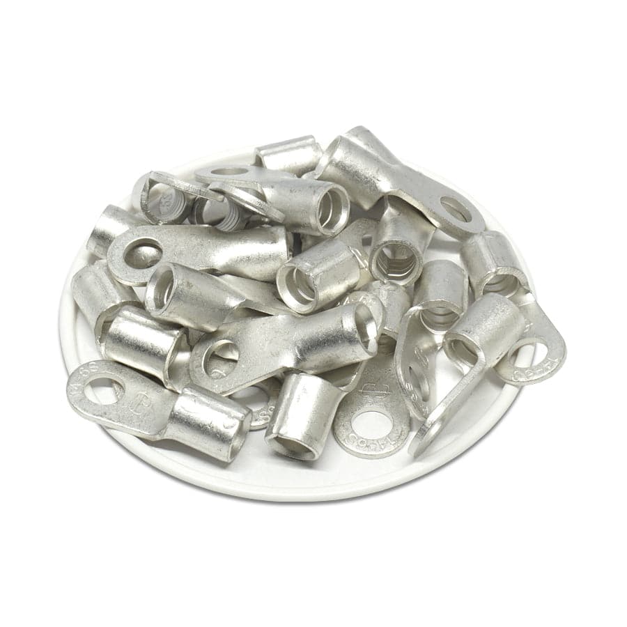 RNBS14-6 - 6 AWG Non Insulated Ring Terminals, 1/4" Stud, UL Approved, 25 Pieces - Image 2